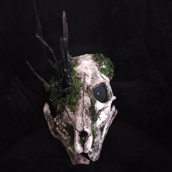 The Deer Skull Wendigo Mask V.2 Paper Mache Mask Halloween Mask