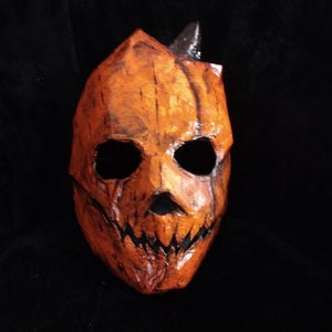 The Scary Pumpkin Mask Paper Mache Mask Halloween Mask
