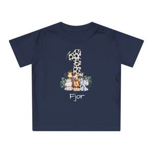 Geburtstag Baby Dschungeltiere T Shirt personalisiert Geburtstagkind personalisierbares Tshirt Dschungel Löwe Elefant mit Name Bild 6