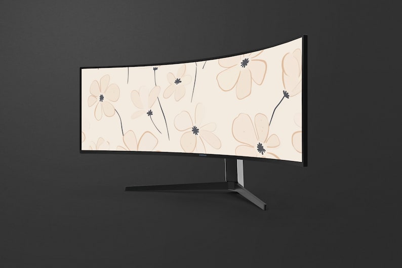 Aesthetic Desktop Wallpaper | Ultrawide Desktop Wallpaper Floral ...