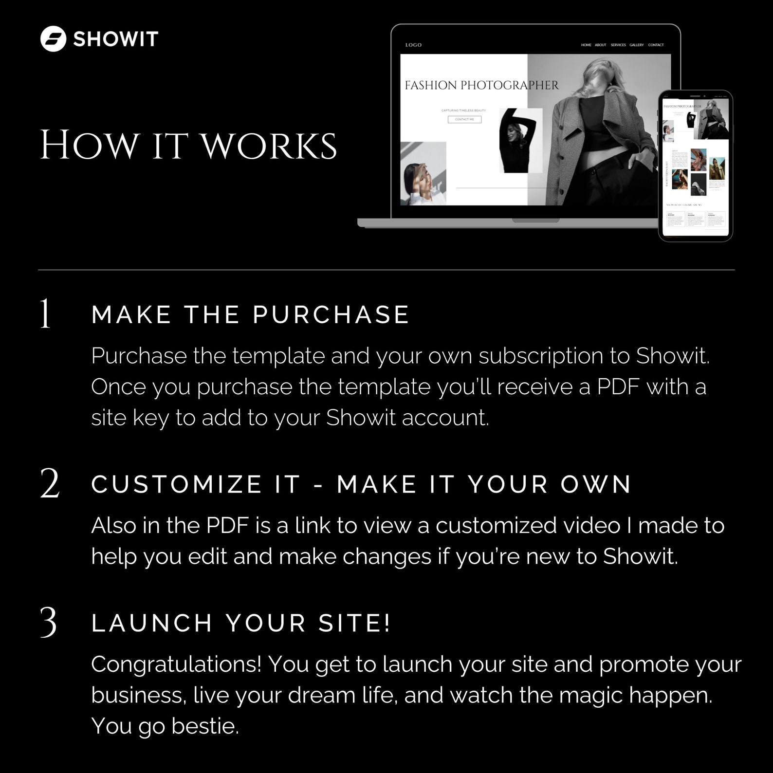Showit Website Template Photographers, Photographer Showit Website
