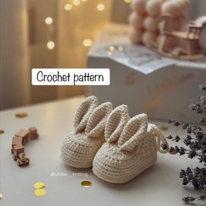 Modello per scarpine da neonato all'uncinetto, istruzioni per scarpine all'uncinetto, fai da te, età 0-3 mesi, PDF in inglese, per neonati, modello all'uncinetto facile, regalo per baby shower
