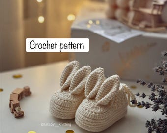 Baby Booties Crochet Pattern, Instruction Crochet Booties, DIY, Age 0-3 Month, PDF English, For Baby, Easy Crochet Pattern, Baby Shower