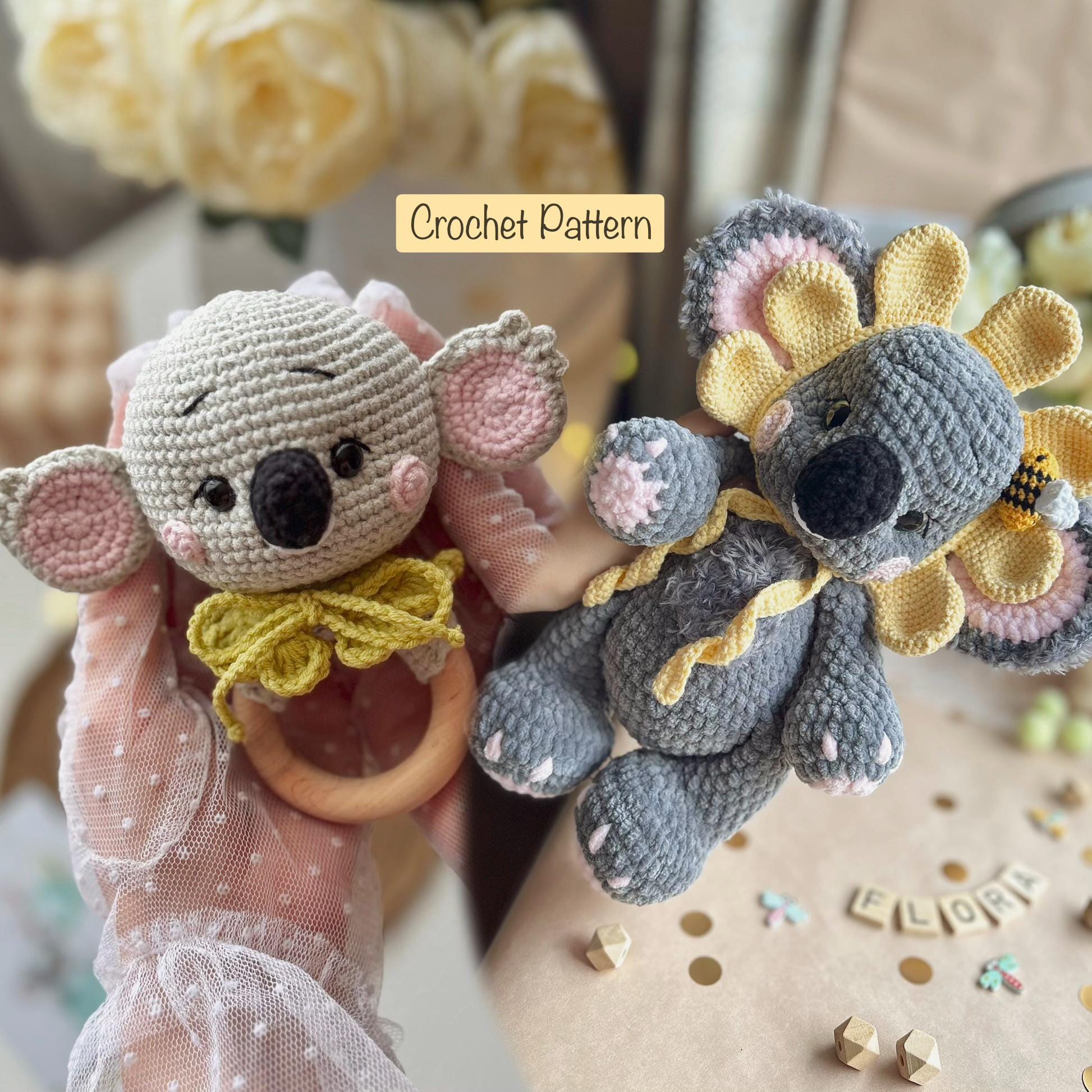 Koala Toy and Baby Rattle Bundle