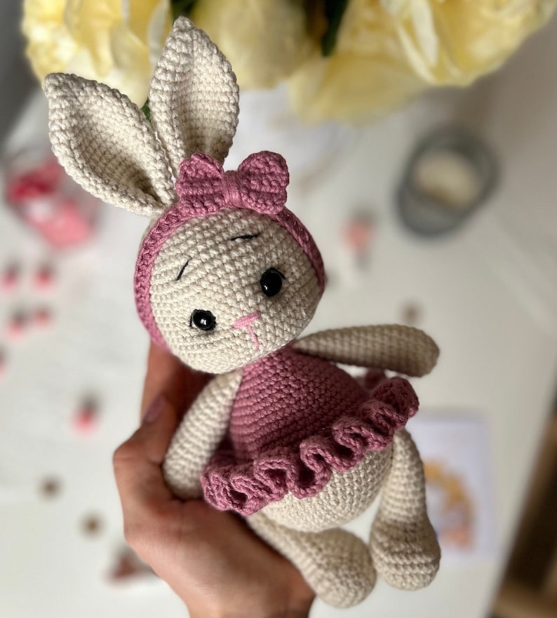 Crochet Pattern Bunny, Amigurumi pattern bunny, Crochet pattern rabbit, PDF English, DIY tutorial image 3