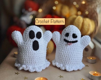 Crochet Pattern Ghost Set 2in1, Ghost Amigurumi Pattern, Halloween Crochet Pattern, Halloween Amigurumi, Pdf English