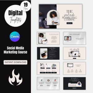 Bearbeitbare Canva Website Vorlage PLR - DIY Web Design - Instant Download
