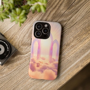 Celestial Phone Case with Dreamy Cloud Design, Tough Cases for iPhone, Galaxy, Cute Phone Covers, Gifts for Her, Trendy Accessories