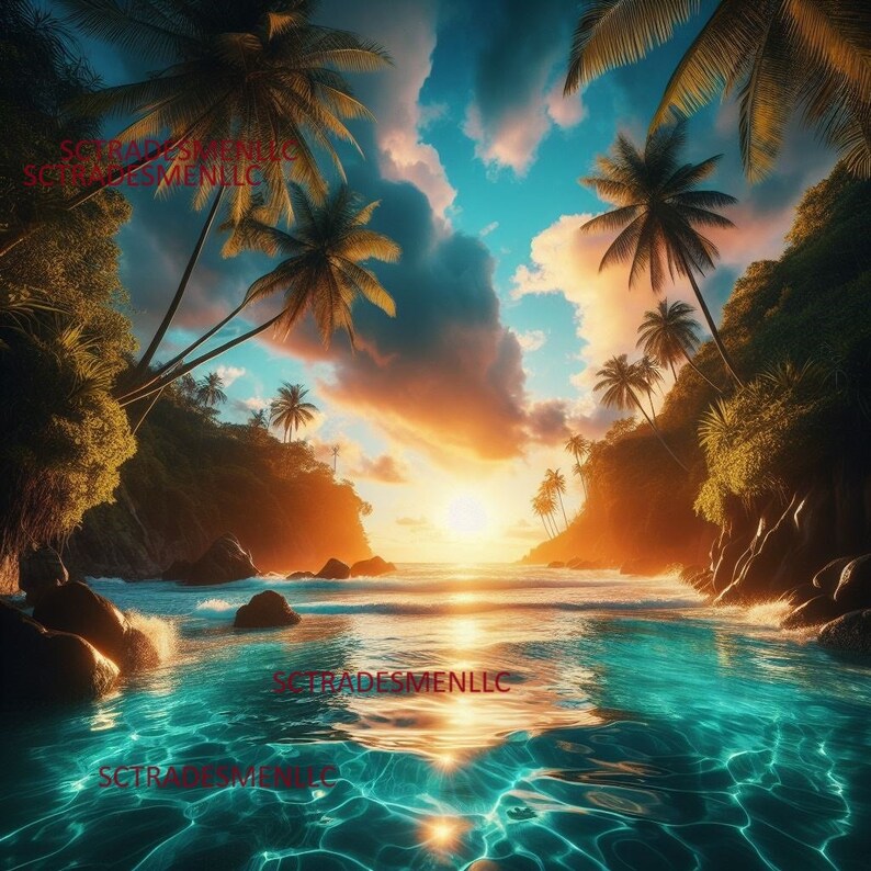 Tropical Island Digital Image Picture Pic Photo Wallpaper Screensaver