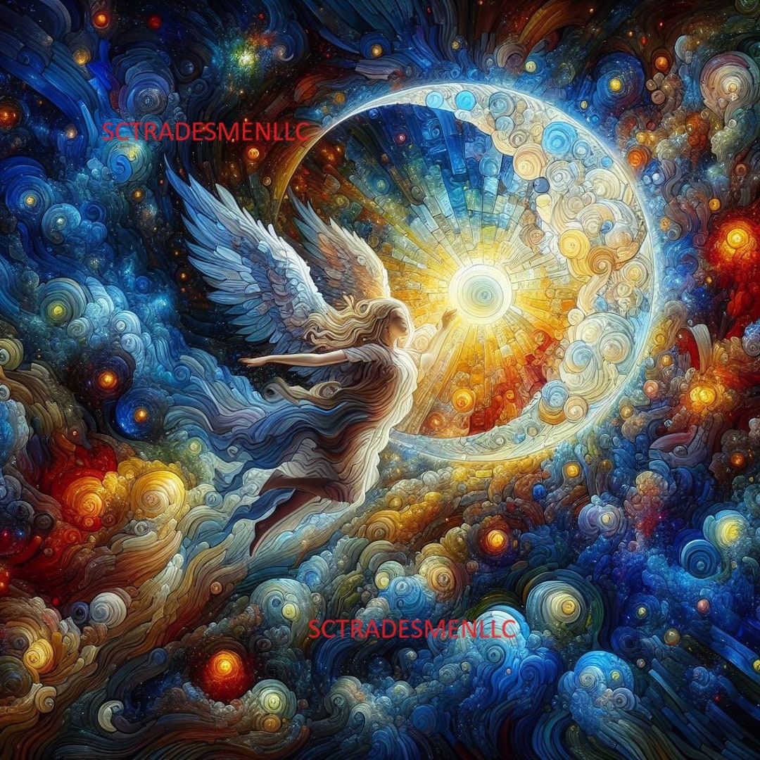 Angel Moon Digital Image Picture Pic Photo Wallpaper Screensaver ...