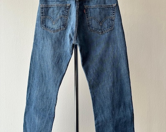 Vintage Levi’s 501 &quot;Ring-Spun & Rope-Dyed&quot; Denim Pants - size 36x32
