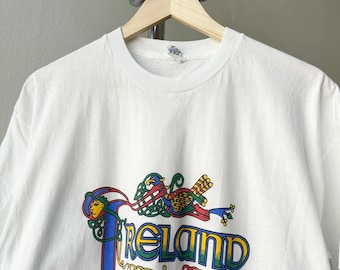 Vintage 1990S Ireland Tourist T-Shirt - Size XL
