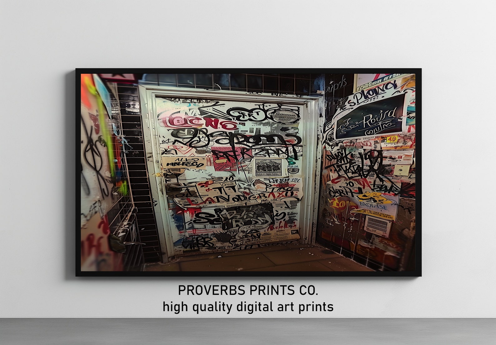 Graffiti Airbrush Print Door Mat