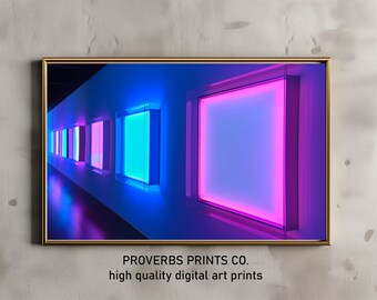 Modern neon sign art, minimalist LED wall panels for stunning home decor, unique gift for art lovers and modern spaces. NL3415
