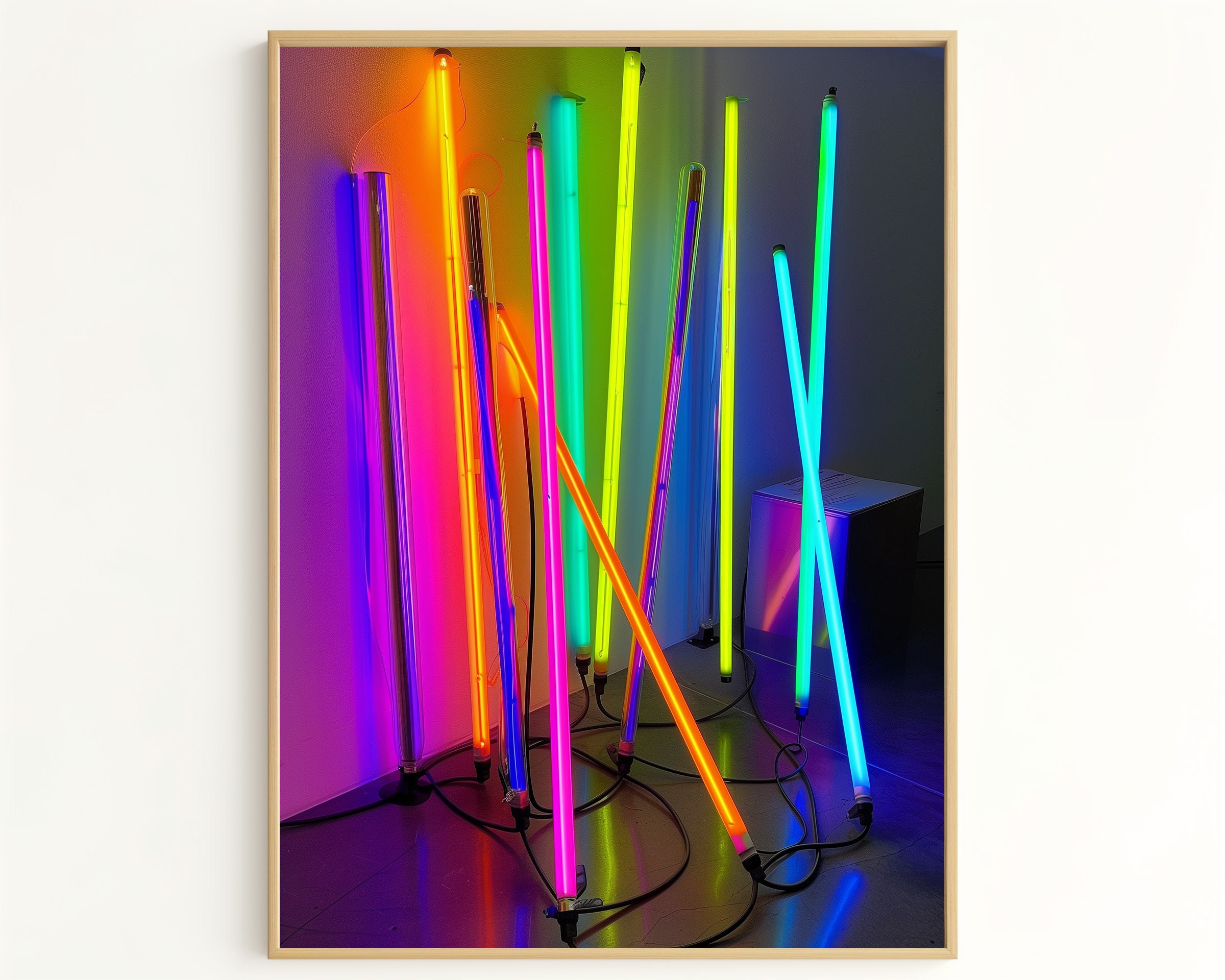 Neon art decor – Rainbow Tube Lights – Bright LED Installation for Home Ambiance and Party Decor – Perfect Gift for Art Lovers NL3419