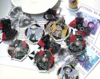 Twst Halloween Ribbon Keychain