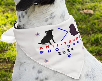 Pañuelo político para perros electorales anti-Trump