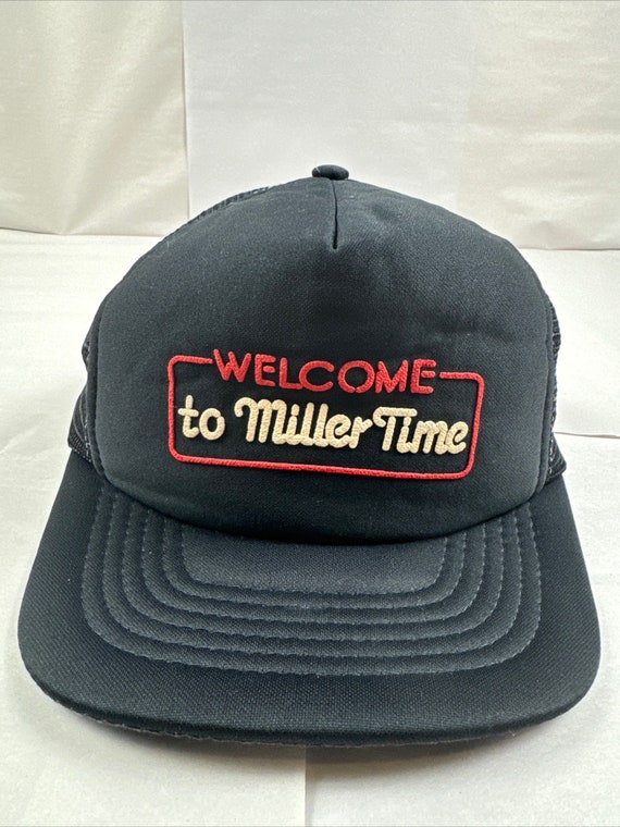 Vintage Miller hat “Welcome to Miller Time” Snapba