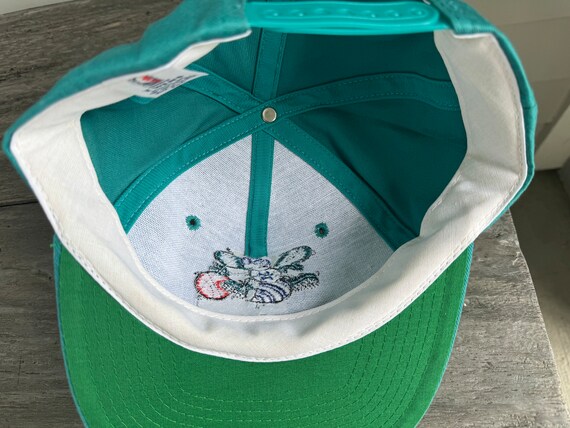 Vintage 90’s Charlotte Hornets Basketball Snap Back Hat View 4