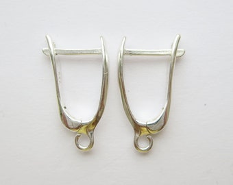 Leverback hooks for earrins sterling silver 925