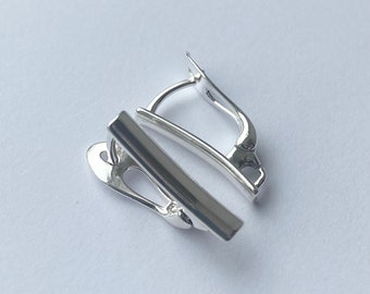 Earring lever back hooks sterling silver 925
