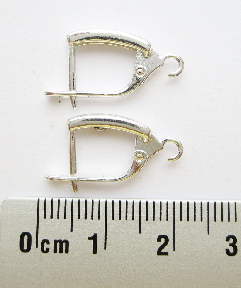 Klappbrisuren für Ohrhänger aus Sterling Silber 925 Bild 2