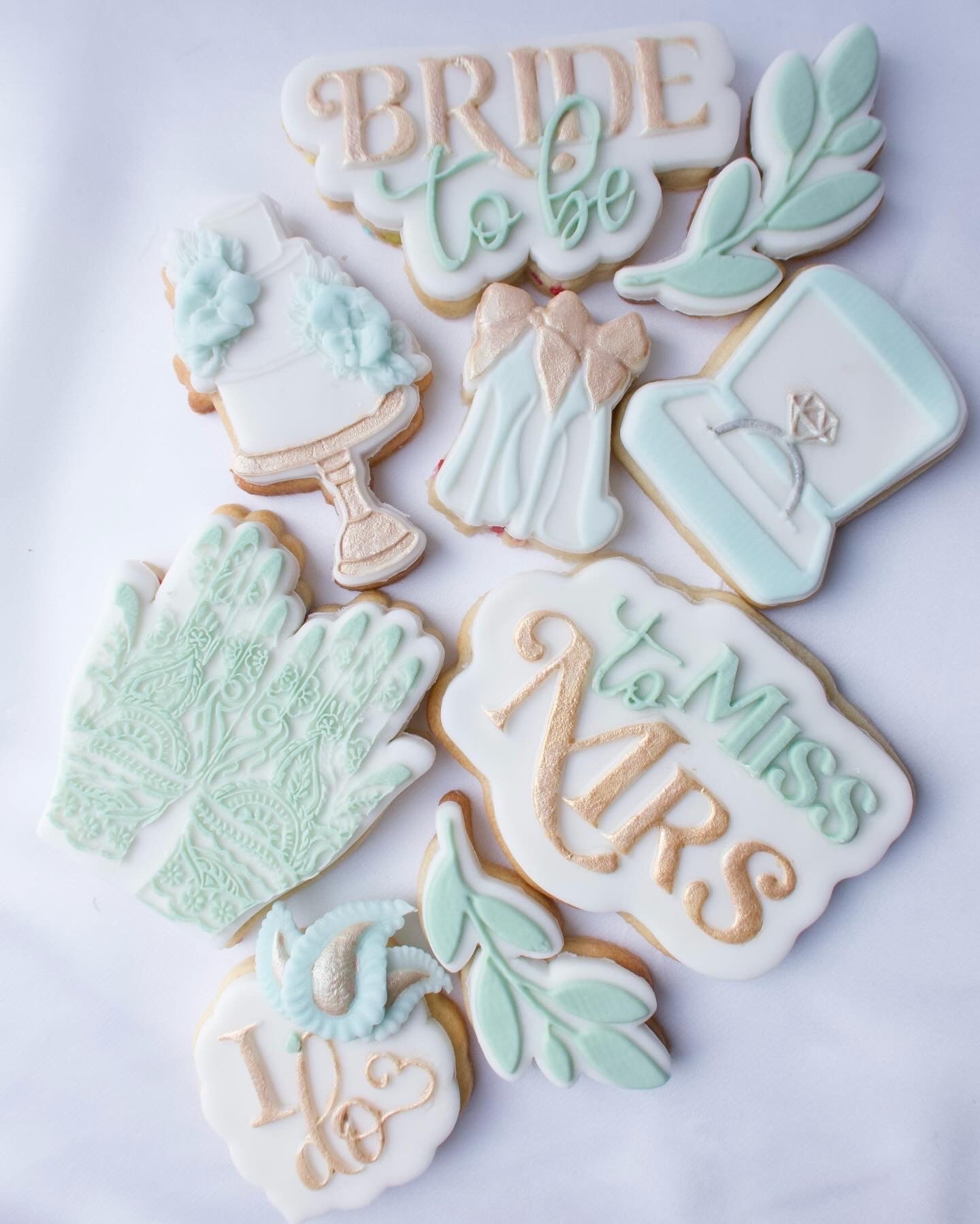 9 Wedding Bride To Be Indian Engagement Personalised Custom Sugar Cookies/Postal Letterbox Cookies Her Hen/Parties/Party Favours