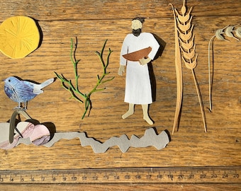 Parable of the Sower Die Cuts: Religious Craft Card Embellishments