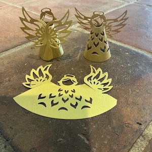 Wykrojniki z papieru Angel - Gold (wielokrotność 6 lub 12)