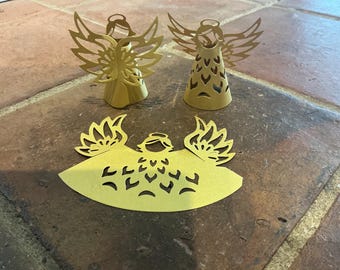 Pack of Angel paper Die Cuts - Gold (multiples of 6 or 12)