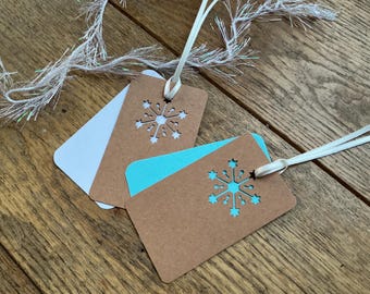 8 Snowflake double layer Gift and Prayer Tree tags