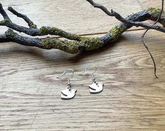 Dove earrings with Sterling Silver 925 hooks