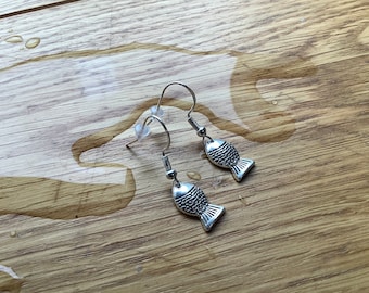 Fish earrings with Sterling Silver 925 hooks