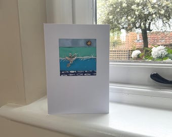 Fisherman greetings card (celebration, birthday, ordination)
