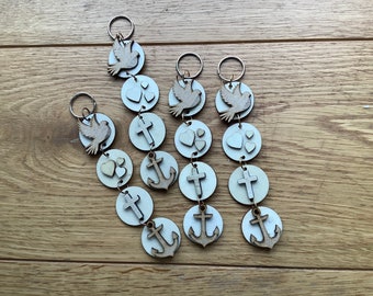 Peace, Love, Faith, Hope hanging decoration