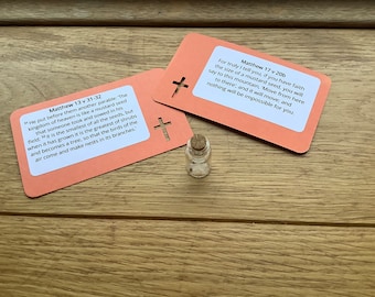 Mustard seed faith and hope mini jar