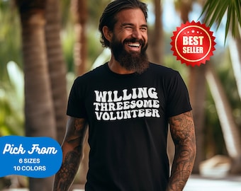 Camiseta divertida de voluntario de trío (Unisex)