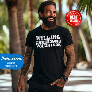 Funny Threesome Volunteer TShirt (Unisex)