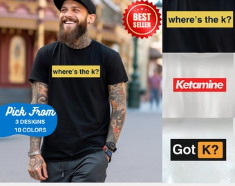 Camisa divertida de broma de ketamina