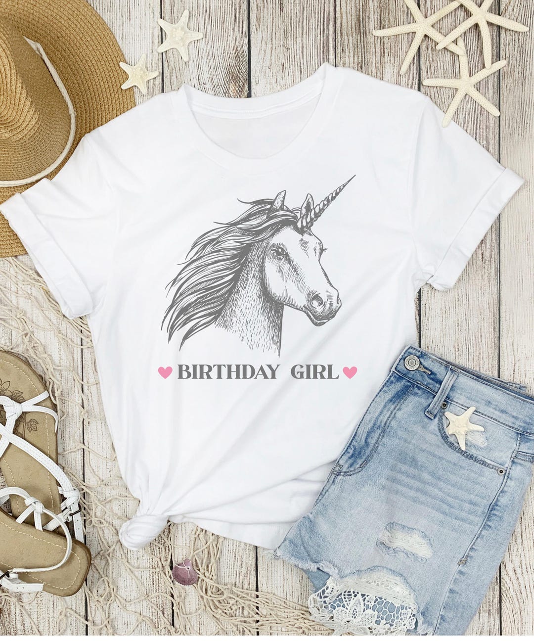 Awesome Since 1974 Birthday Year of Birth Pink Unicorn Shirt