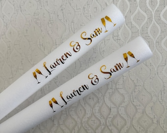Personalized Glow Stick Decals | Wedding & Party Favors