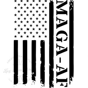 Maga AF Trump 2024 Png, Black and White Trump Flag, Donald Trump 2024, Election 2024 Png, Trump Digital Png, Vote Trump Download Sublimation
