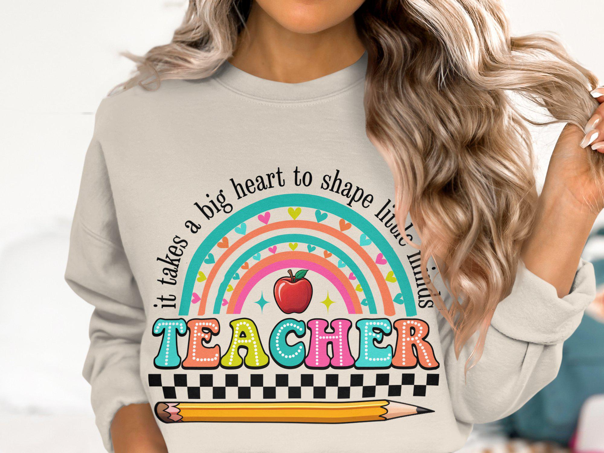 Retro Teacher Png: Bright Doodles, Back to School Design (digital ...