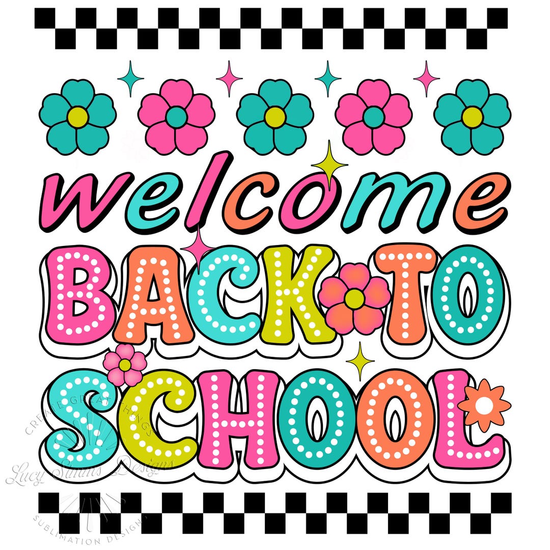 Retro Back to School PNG: Teacher Bright Doodles (digital Download) - Etsy