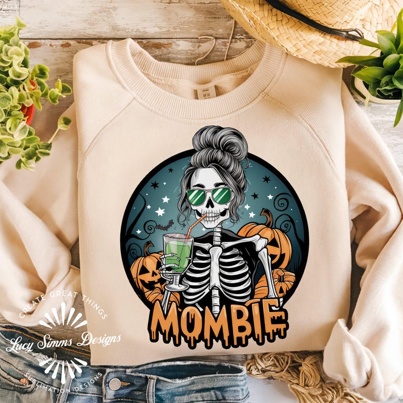 Mombie Sublimation Design: Funny Halloween PNG (digital Download) - Etsy