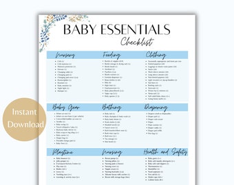 Baby Essentials Checklist | Newborn Essential Checklist | Baby Preparation | Baby Essentials | Baby Registry Checklist | Baby Planning