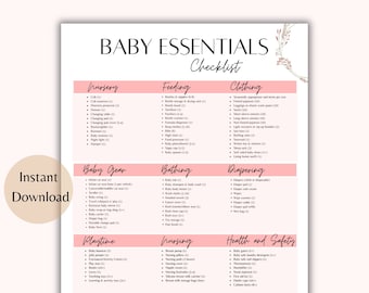 Baby Essentials Checklist | Newborn Essential Checklist | Baby Preparation | Baby Essentials | Baby Registry Checklist | Baby Planning