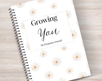 Printable Pregnancy Journal | Growing You Memory Book | Instant Download | Pregnancy Tracker | Maternity Memory Book