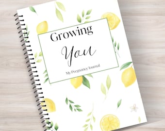 Printable Pregnancy Journal | Growing You Memory Book | Instant Download | Pregnancy Tracker | Maternity Memory Book