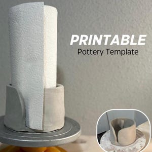 Modelo de suporte de papel toalha de cerâmica | Padrão de suporte de papel toalha de cerâmica | Design de cerâmica faça você mesmo para decoração funcional de casa